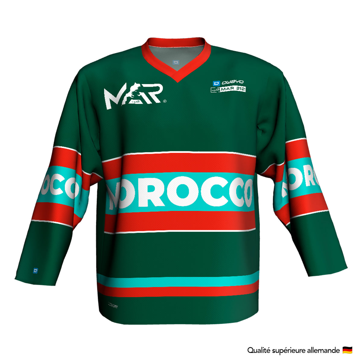 Maillot de Hockey MOROCCO H3 Basic – Édition Premium