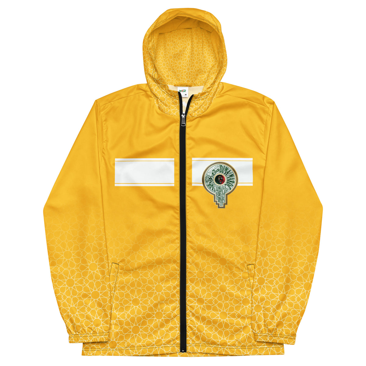 Coupe-vent Jaune Collection MAR Mosaïque unisexe