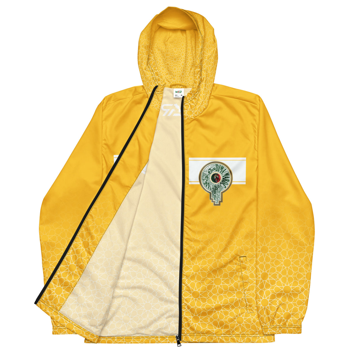 Coupe-vent Jaune Collection MAR Mosaïque unisexe