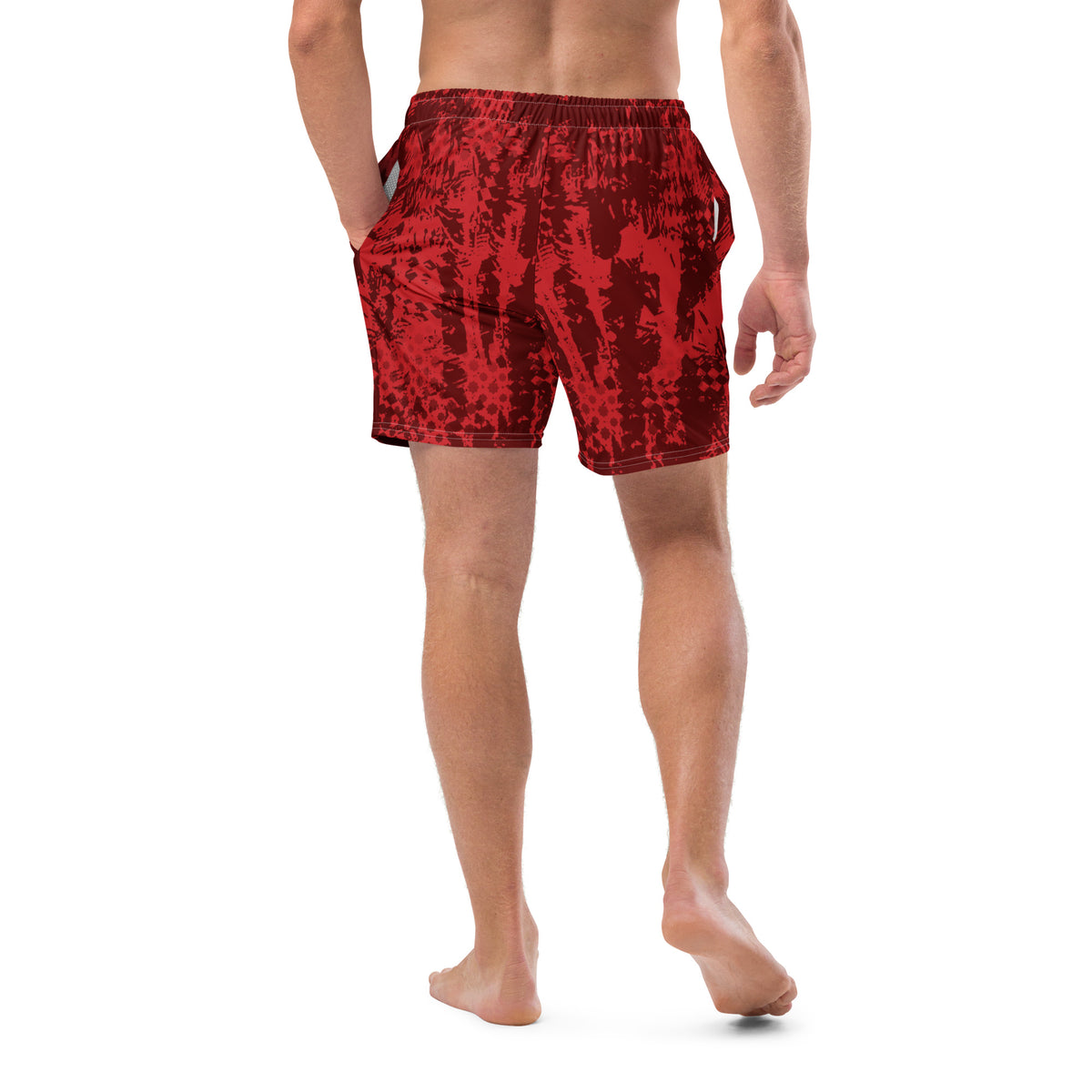 Short de bain AlmaghribMAR rouge culture homme