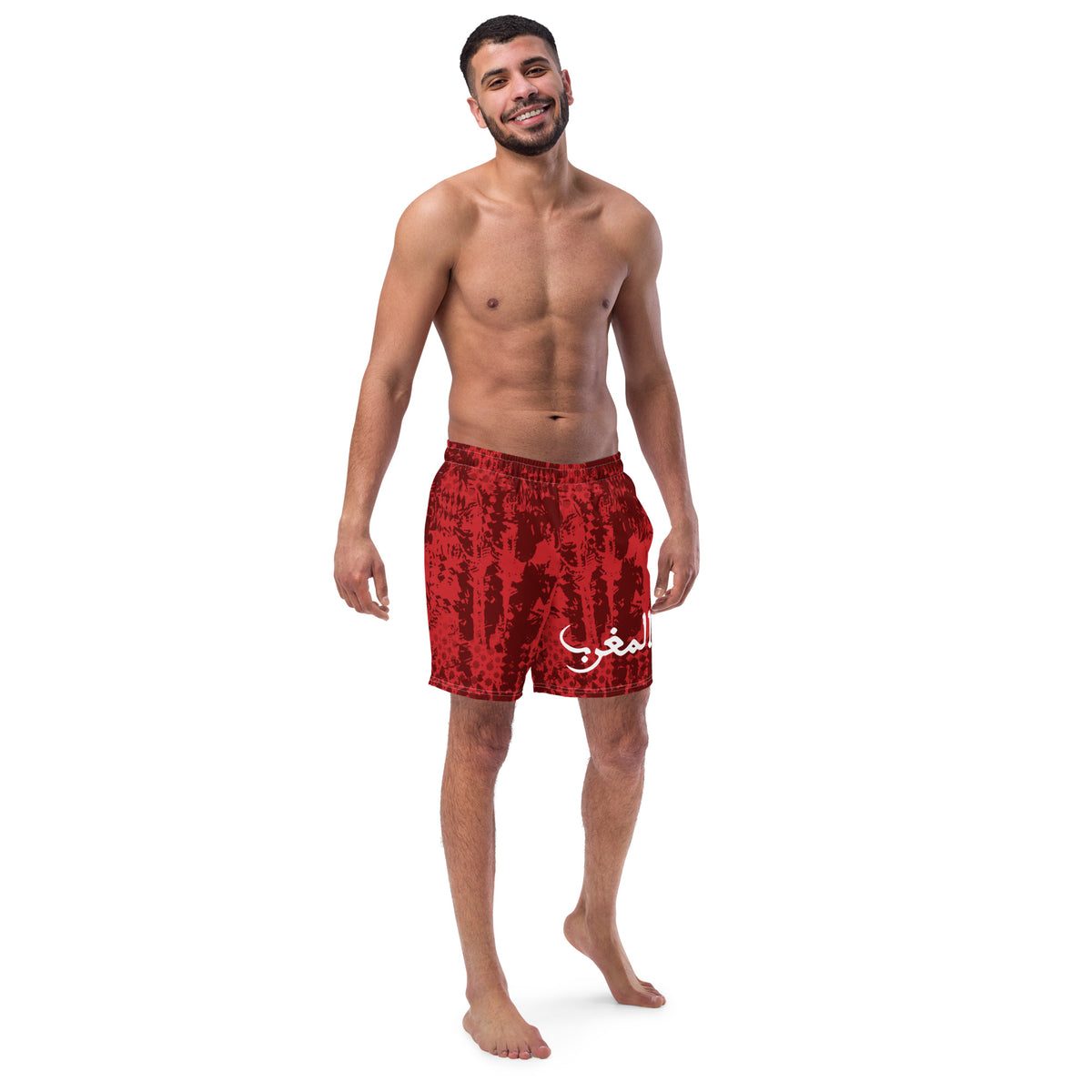 Short de bain AlmaghribMAR rouge culture homme