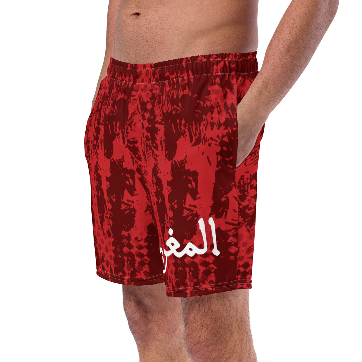 Short de bain AlmaghribMAR rouge culture homme