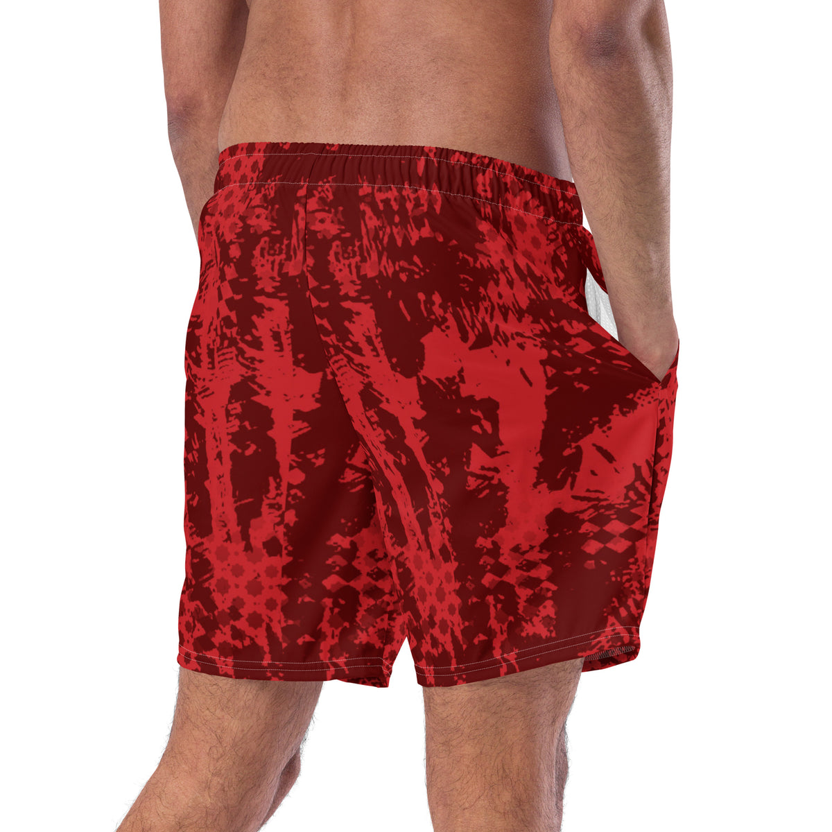 Short de bain AlmaghribMAR rouge culture homme