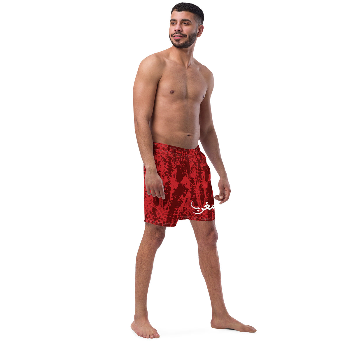 Short de bain AlmaghribMAR rouge culture homme