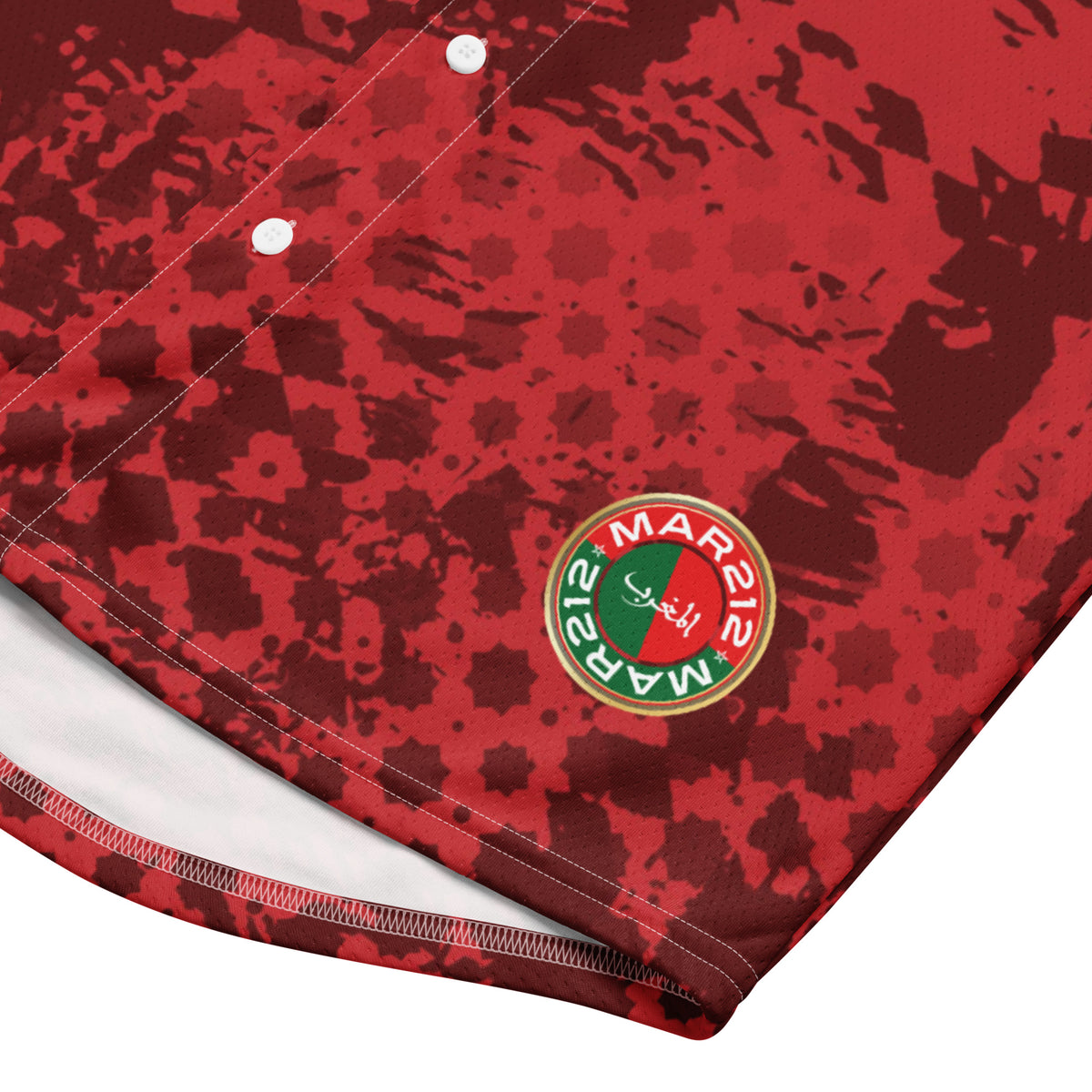 Maillot de baseball AlmaghribMAR rouge culture