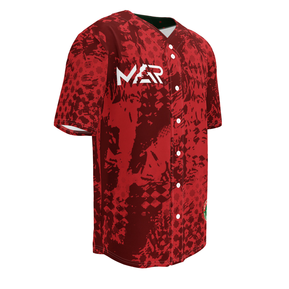Maillot de baseball AlmaghribMAR rouge culture