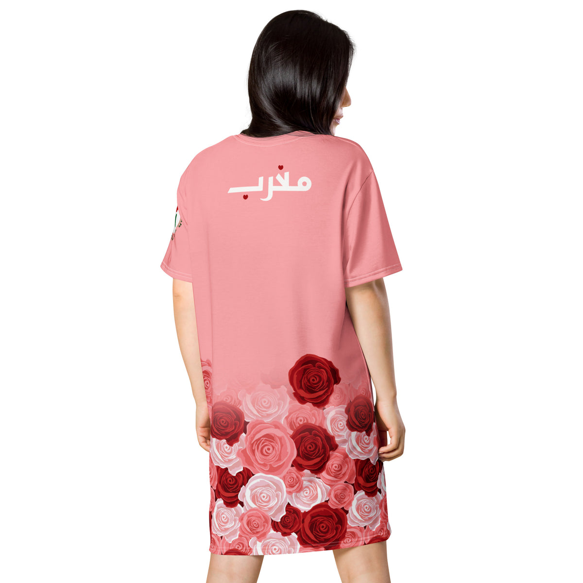 Robe T-shirt Maillot Maroc rose