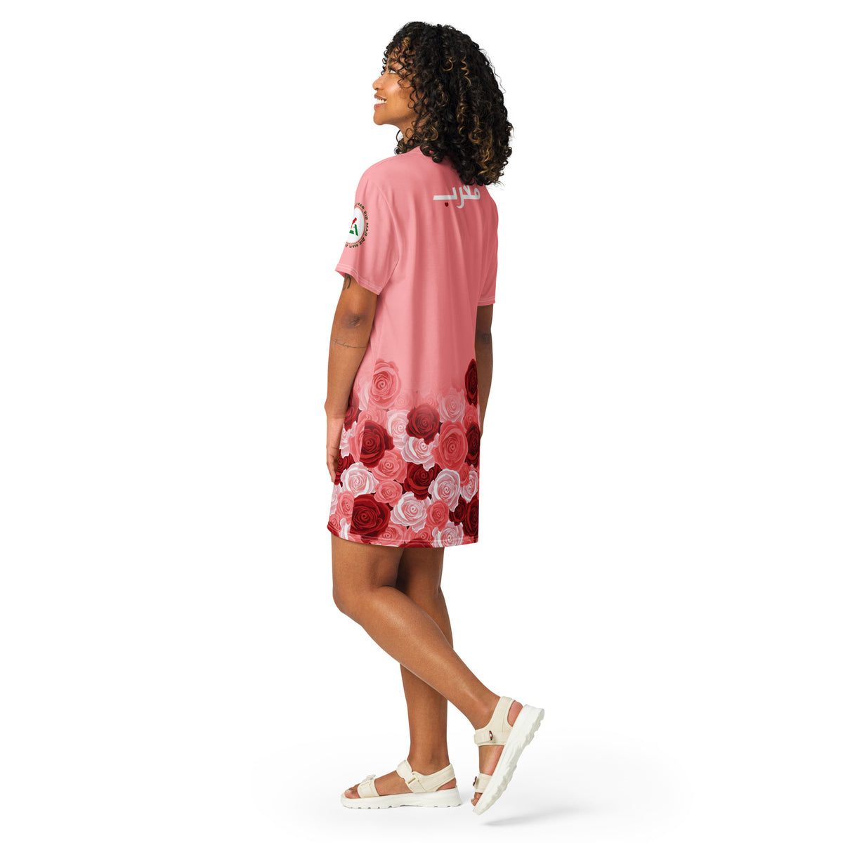 Robe T-shirt Maillot Maroc rose