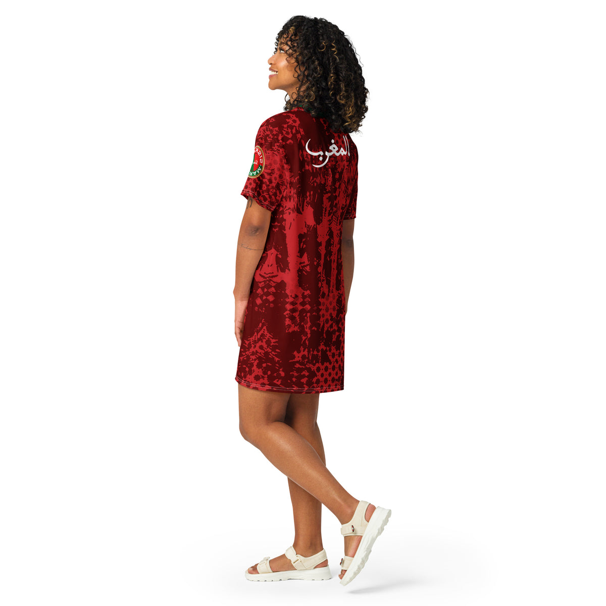 Robe Maillot Maroc rouge culture AlmaghribMAR