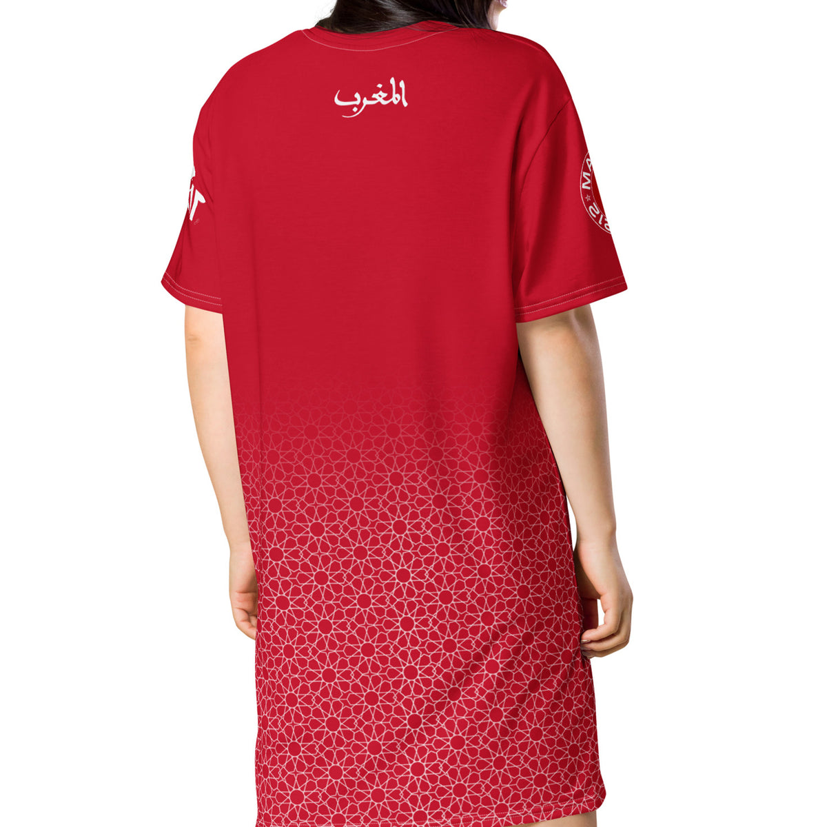 Robe T-shirt Maillot Maroc Rouge Collection Mosaïque