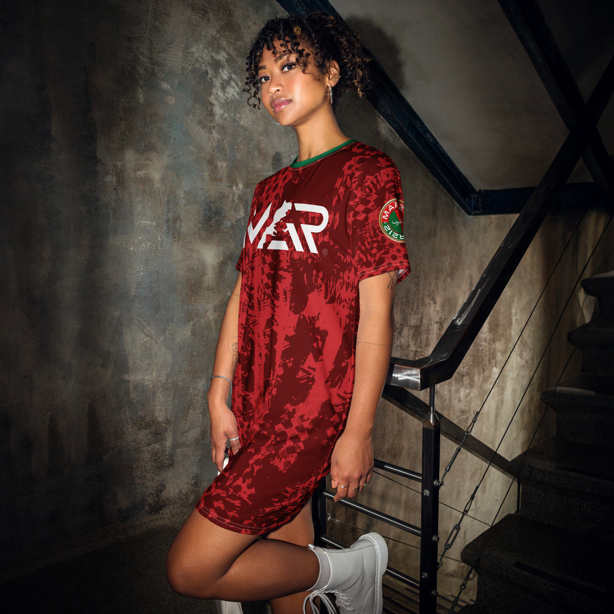 Robe Maillot Maroc rouge culture AlmaghribMAR