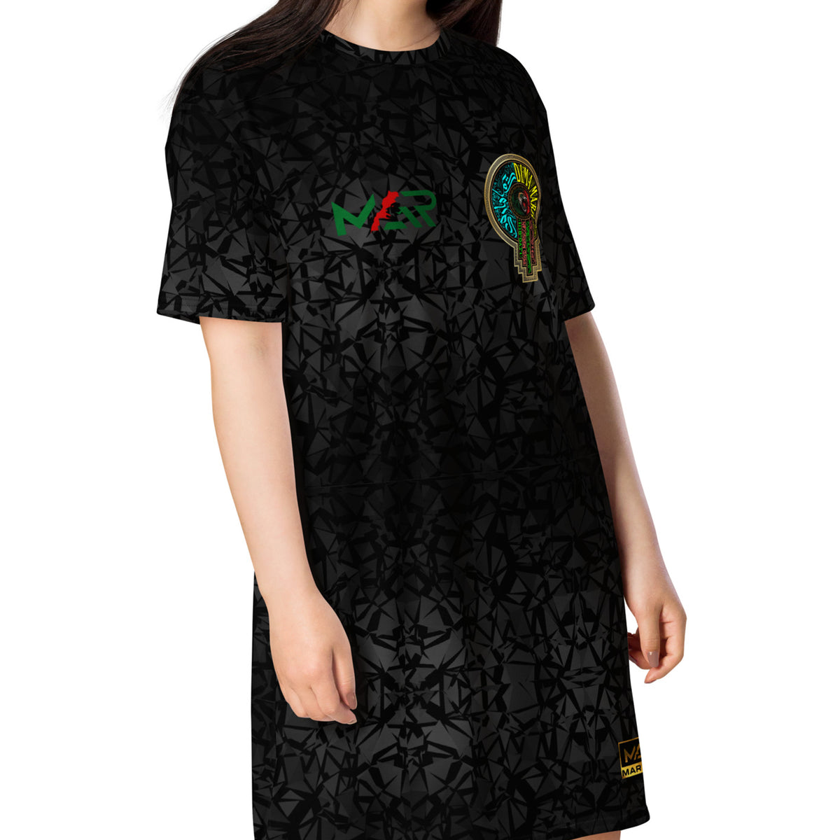 Robe-T-shirt Maillot Maroc Football MAR Black Gold