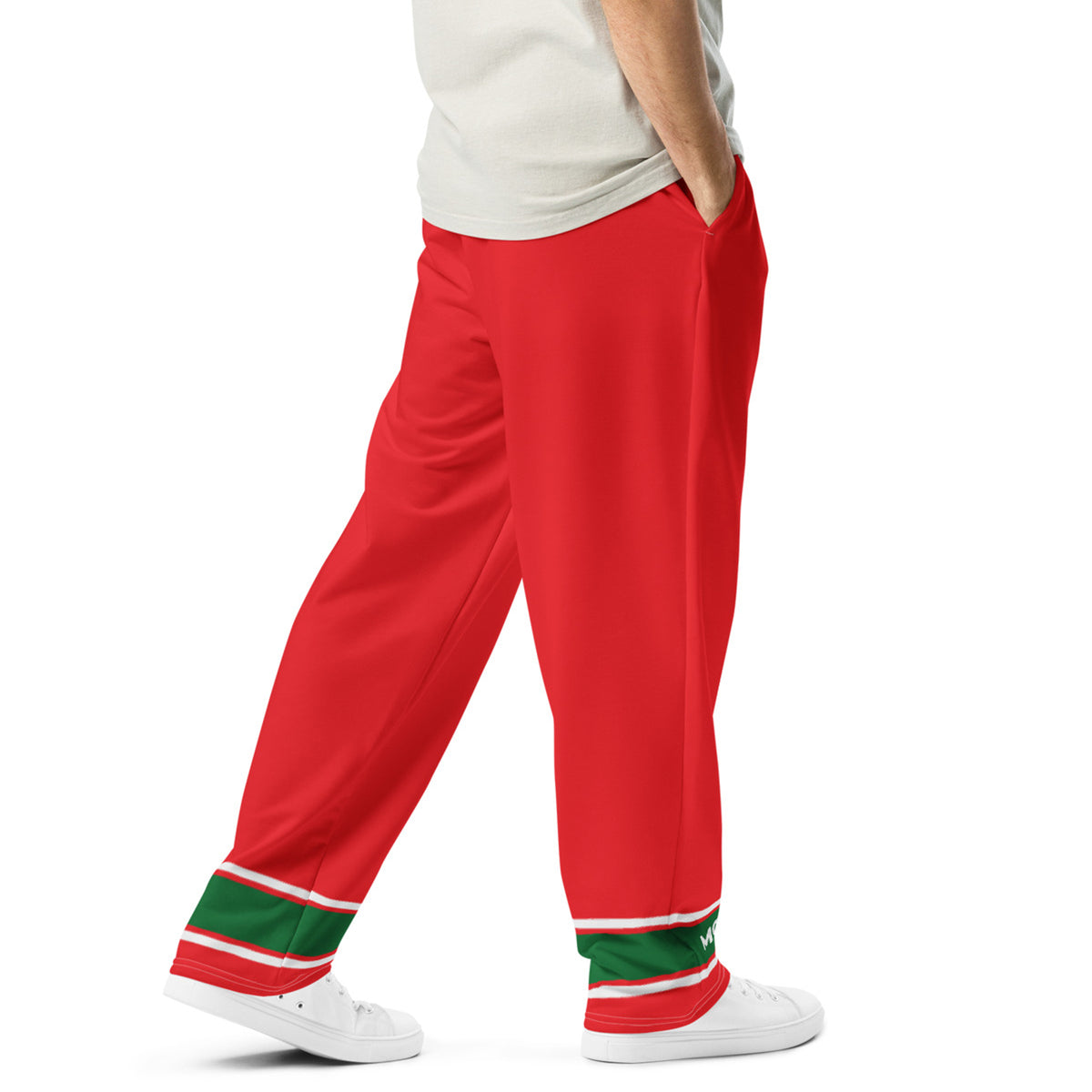 Pantalon large unisexe – Red Morocco