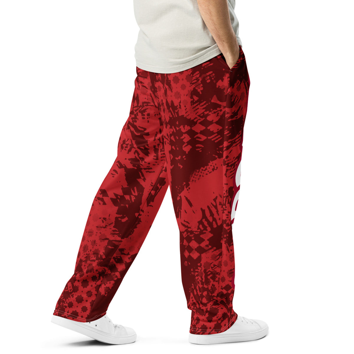 Pantalon large Rouge MOROCCO unisexe