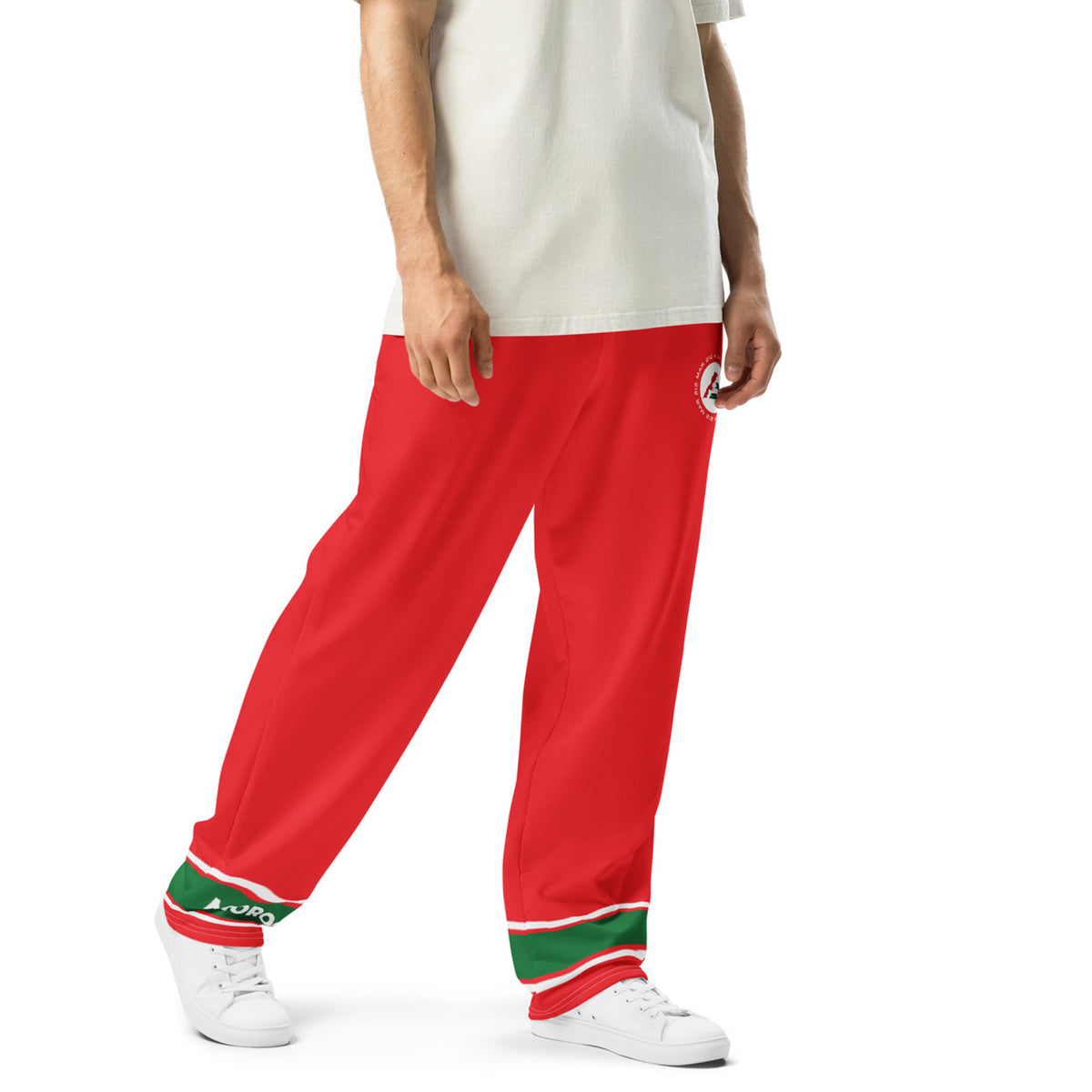 Pantalon large unisexe – Red Morocco