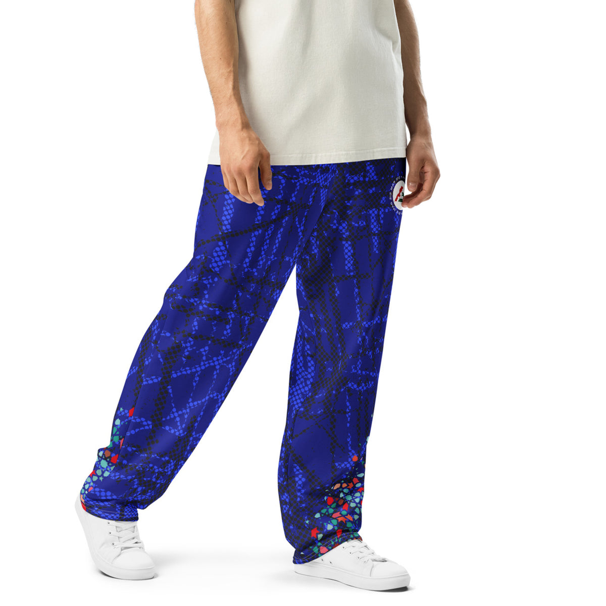Pantalon large unisexe – Blue Zellige Edition MARoco