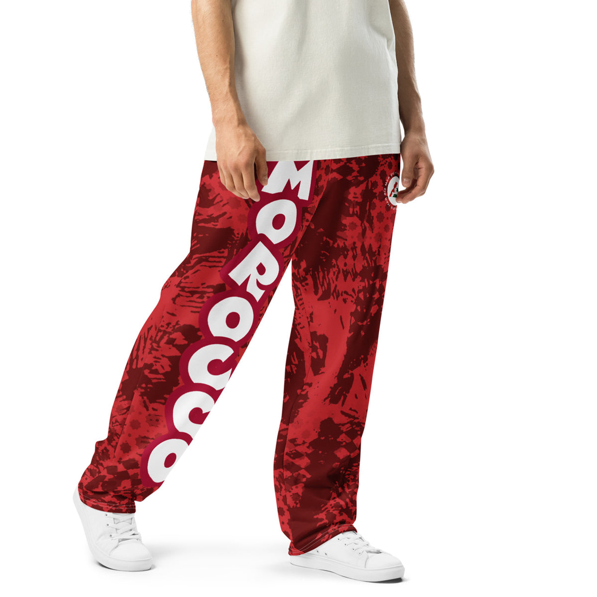 Pantalon large Rouge MOROCCO unisexe