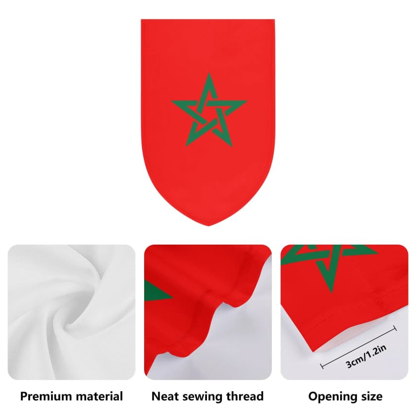 Bannière de drapeau MAROC de jardin 12X18 In