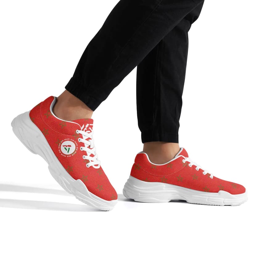 Baskets larges MoroccoStar Rouge Unisexe