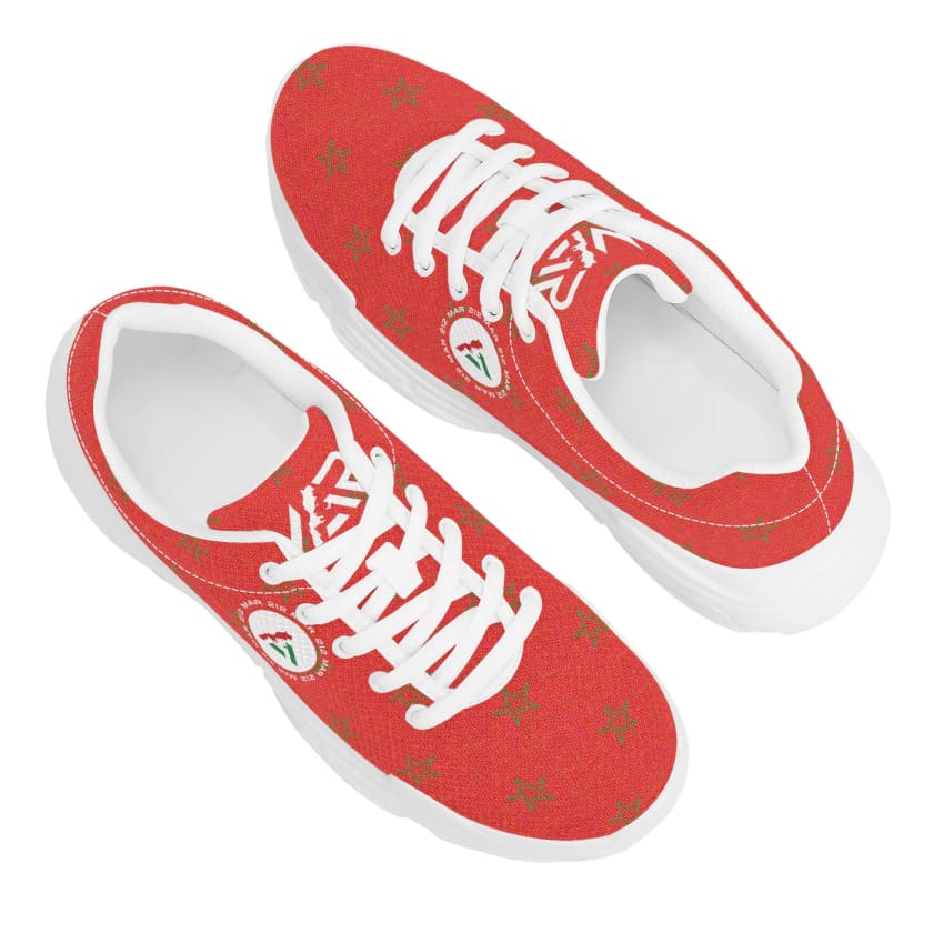 Baskets larges MoroccoStar Rouge Unisexe