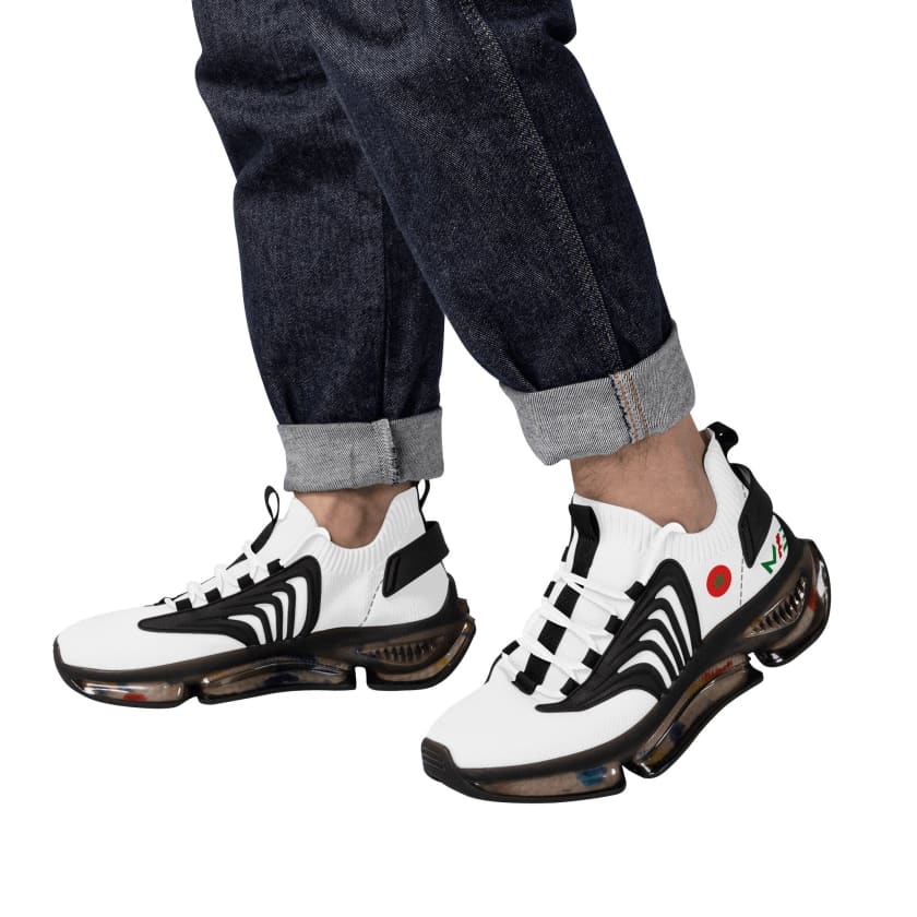 Baskets MAR Air Heel React blanc