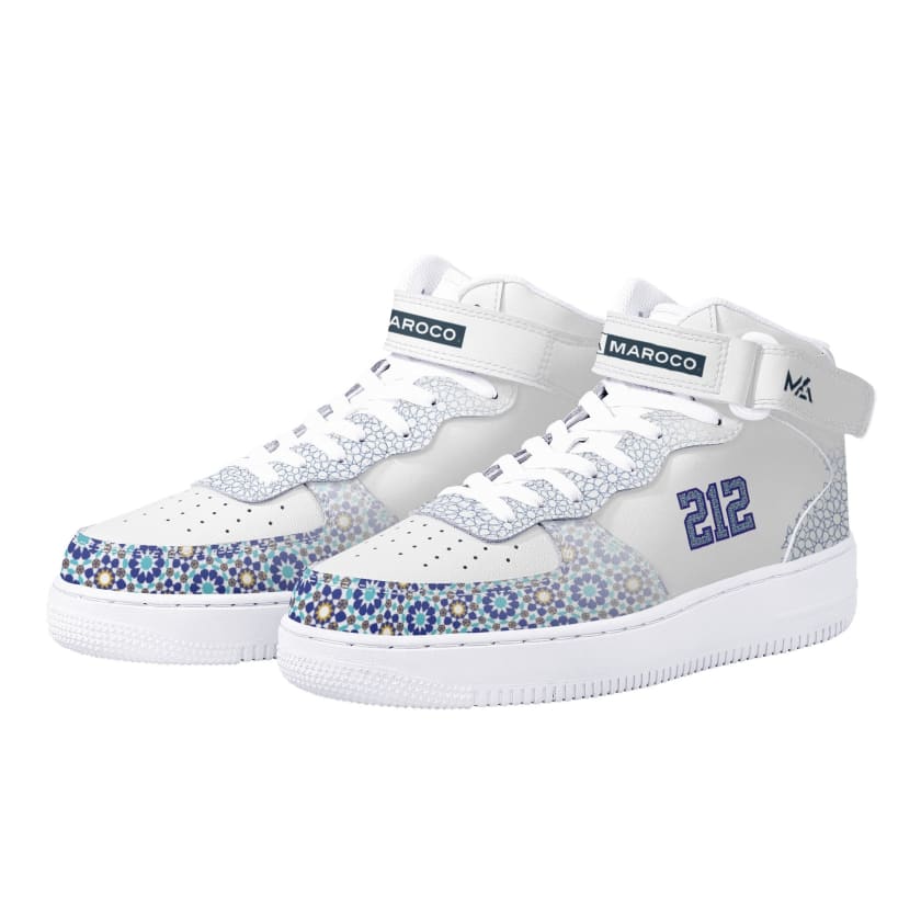 Baskets montantes MA 212 Force en cuir motif zellige