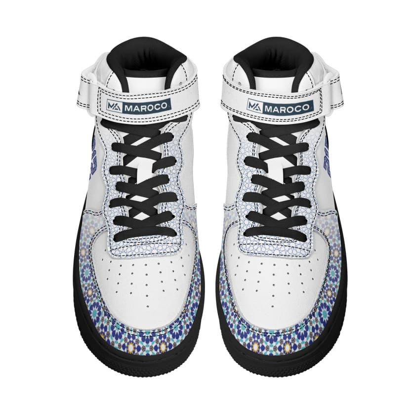 Baskets montantes MA 212 Force en cuir motif zellige