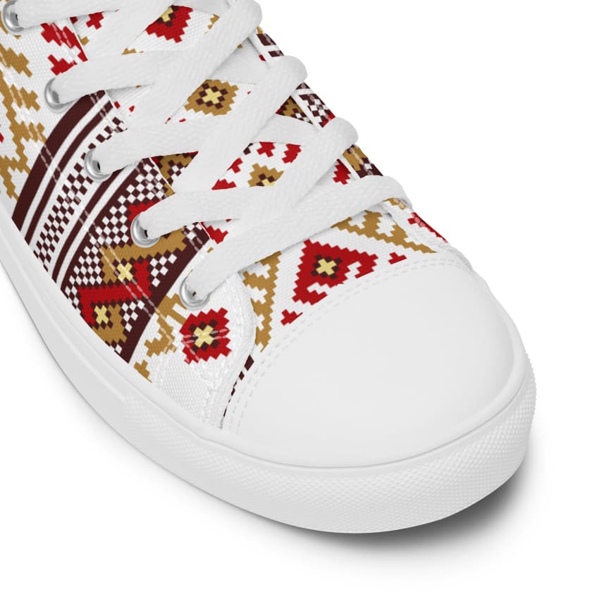 Baskets Motif Amazigh Berbère hautes en toile résistante