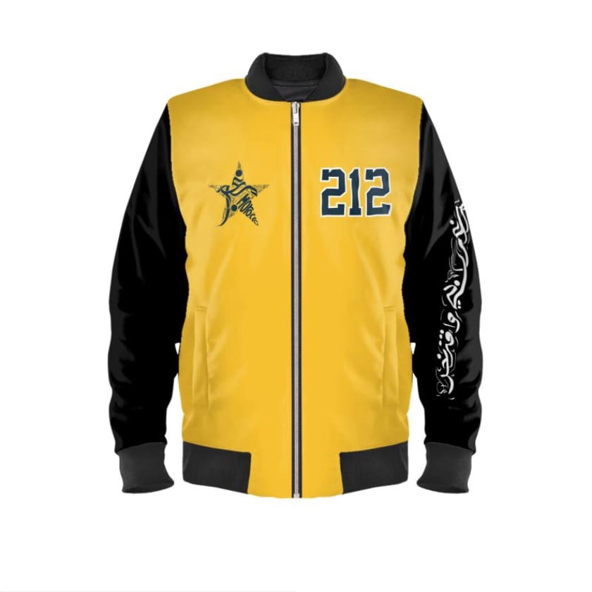 Blouson aviateur 212 Jaune Étoile Marocain Fier