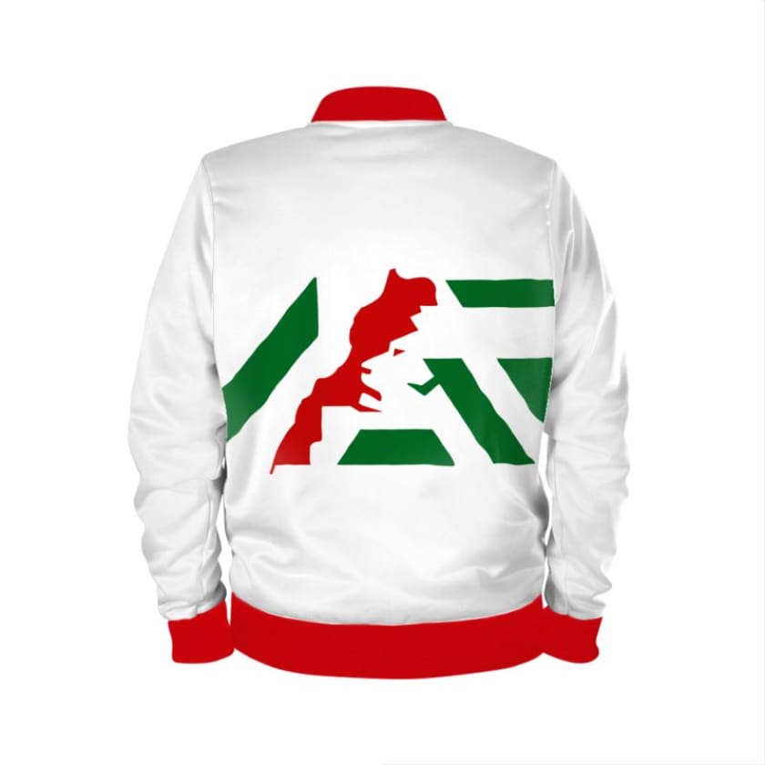 Blouson aviateur Blanc logo MAR