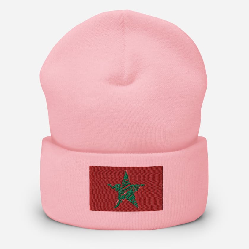 Bonnet drapeau Maroc brodé