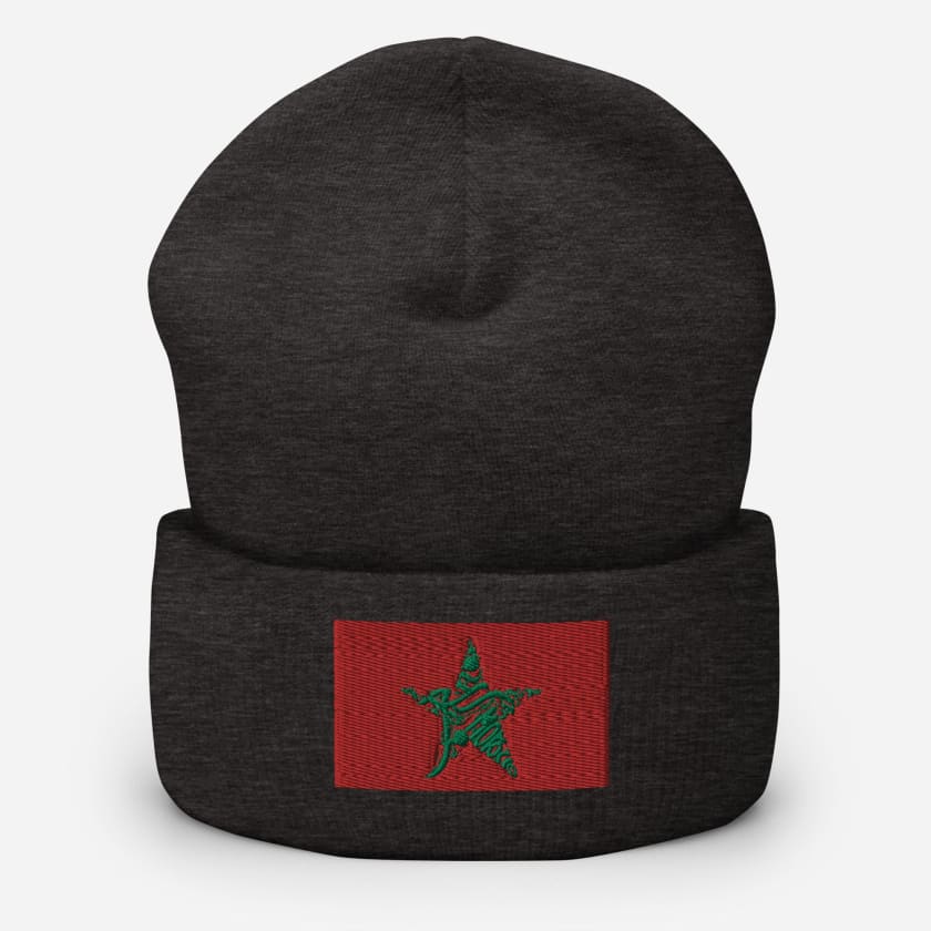 Bonnet drapeau Maroc brodé