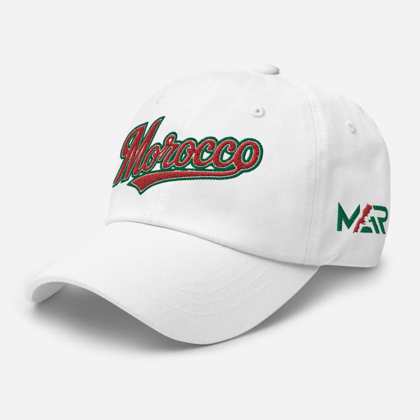 Casquette blanche MOROCCO brodé MAR