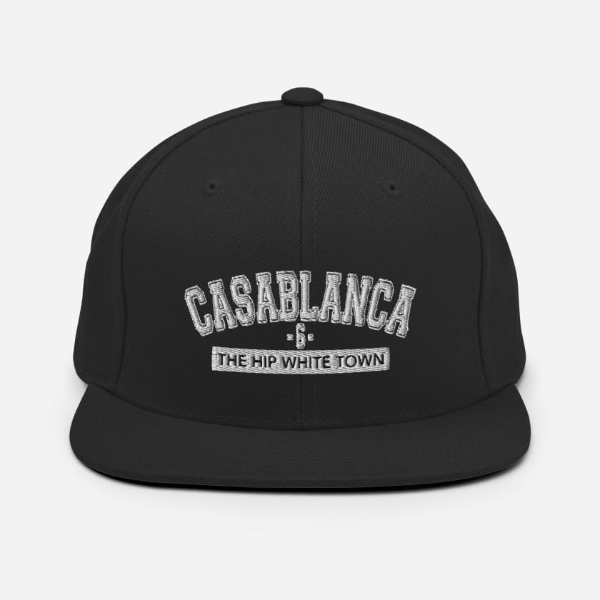Casquette Casablanca 6 the hip white town brodé