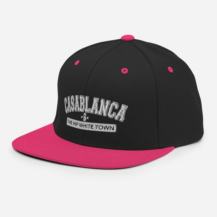 Casquette Casablanca 6 the hip white town brodé