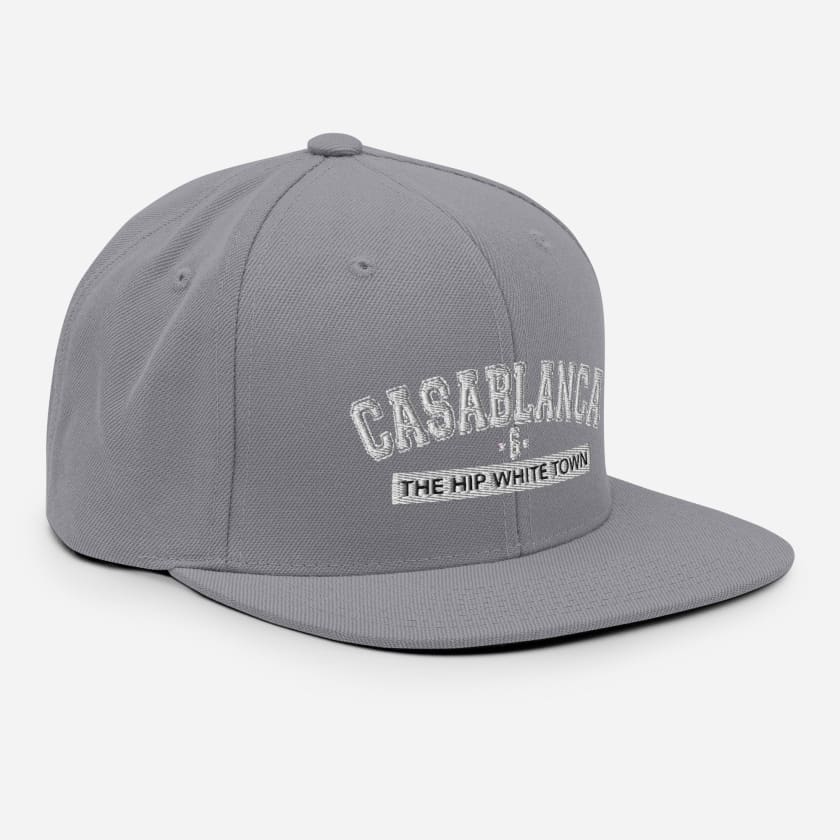 Casquette Casablanca 6 the hip white town brodé