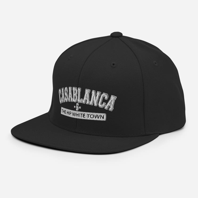 Casquette Casablanca 6 the hip white town brodé
