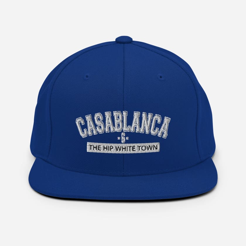 Casquette Casablanca 6 the hip white town brodé