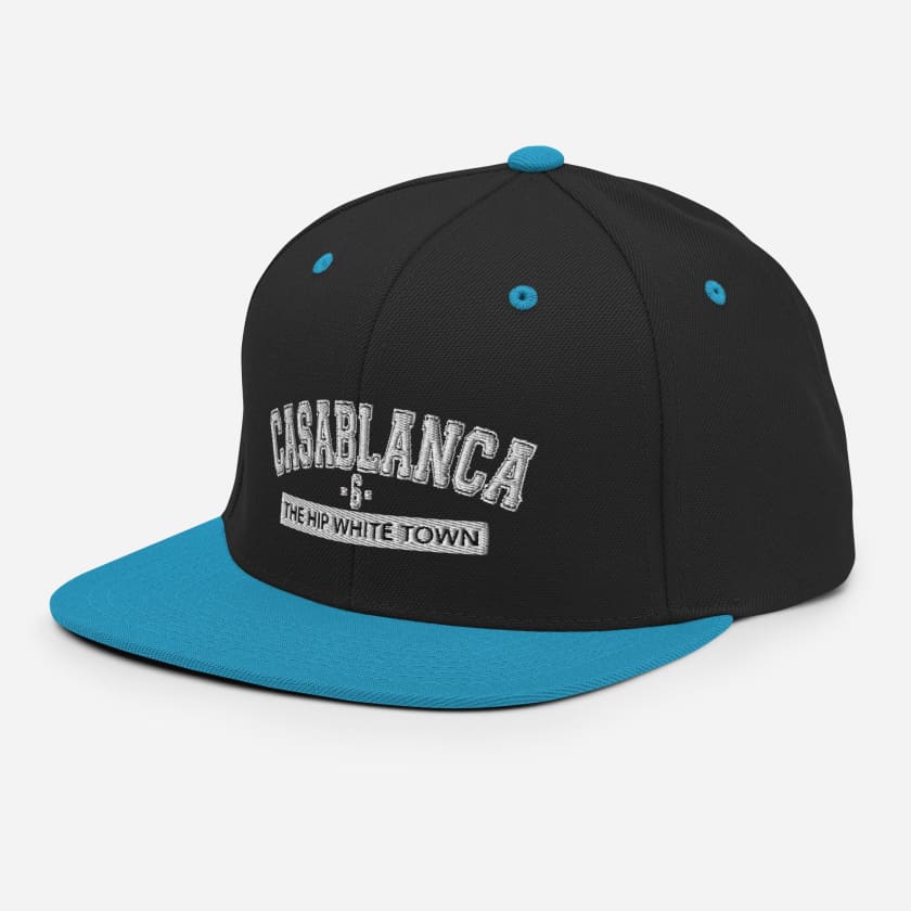 Casquette Casablanca 6 the hip white town brodé