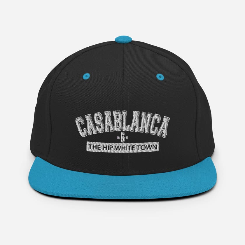 Casquette Casablanca 6 the hip white town brodé