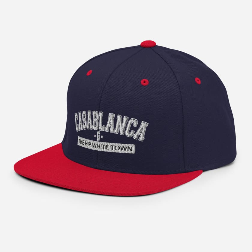 Casquette Casablanca 6 the hip white town brodé