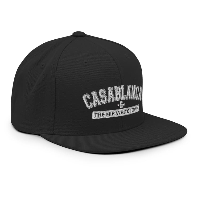 Casquette Casablanca 6 the hip white town brodé