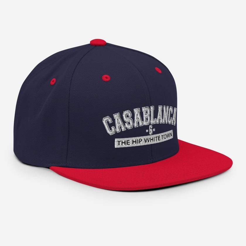 Casquette Casablanca 6 the hip white town brodé
