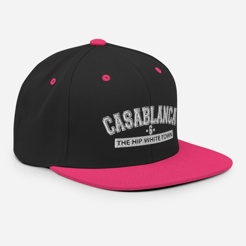 Casquette Casablanca 6 the hip white town brodé