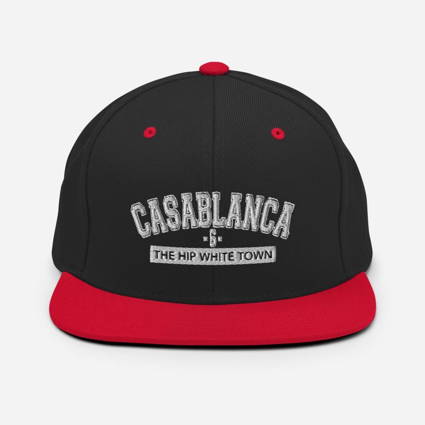 Casquette Casablanca 6 the hip white town brodé