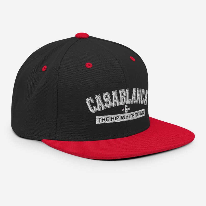 Casquette Casablanca 6 the hip white town brodé