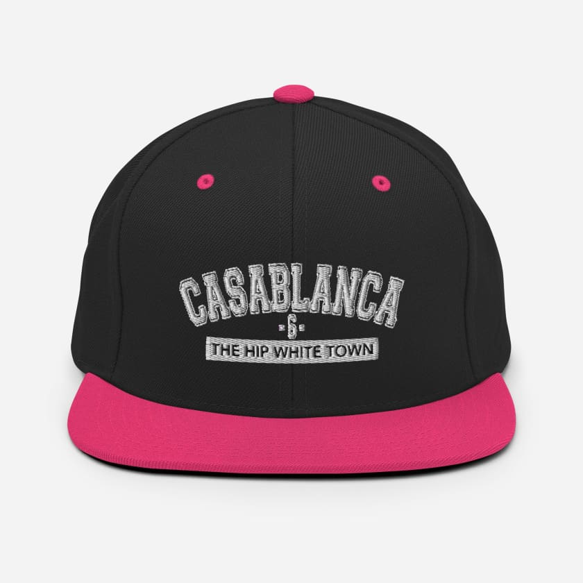 Casquette Casablanca 6 the hip white town brodé