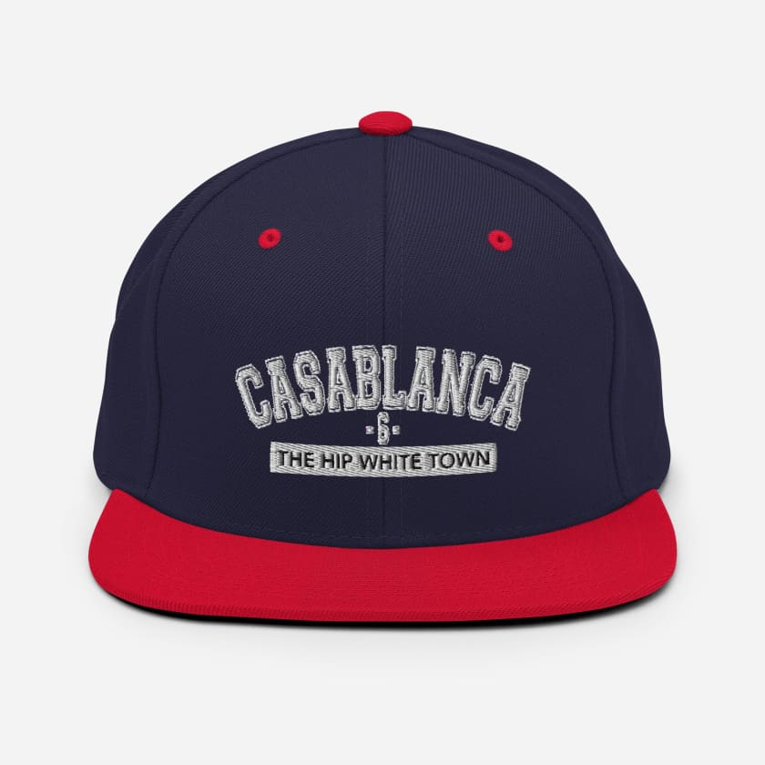 Casquette Casablanca 6 the hip white town brodé