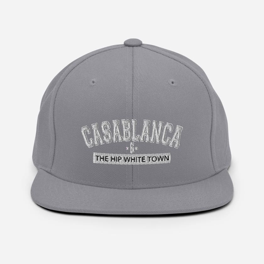 Casquette Casablanca 6 the hip white town brodé