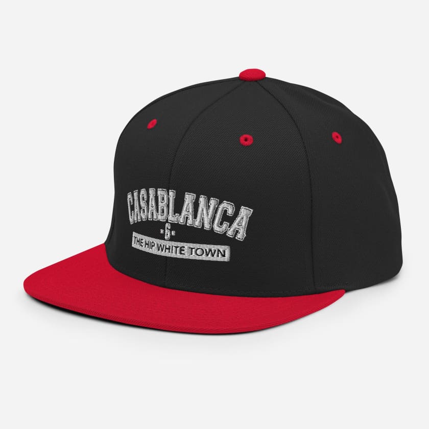 Casquette Casablanca 6 the hip white town brodé